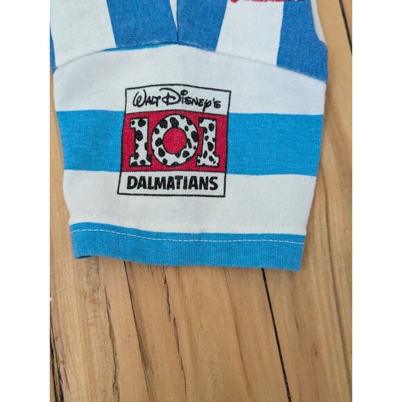 RARE Vintage Disney 101 Dalmatians Blue Stripe Romper Size 2T - Picture 5 of 12
